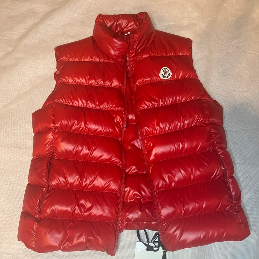 Moncler Down Vest Red